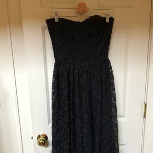 Vintage Tea Length Lace Dress